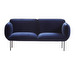 Nakki-sohva, Harald 3 -kangas 0792 tummansininen, L 180 cm